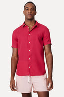 Camisa mc linho tinturado
